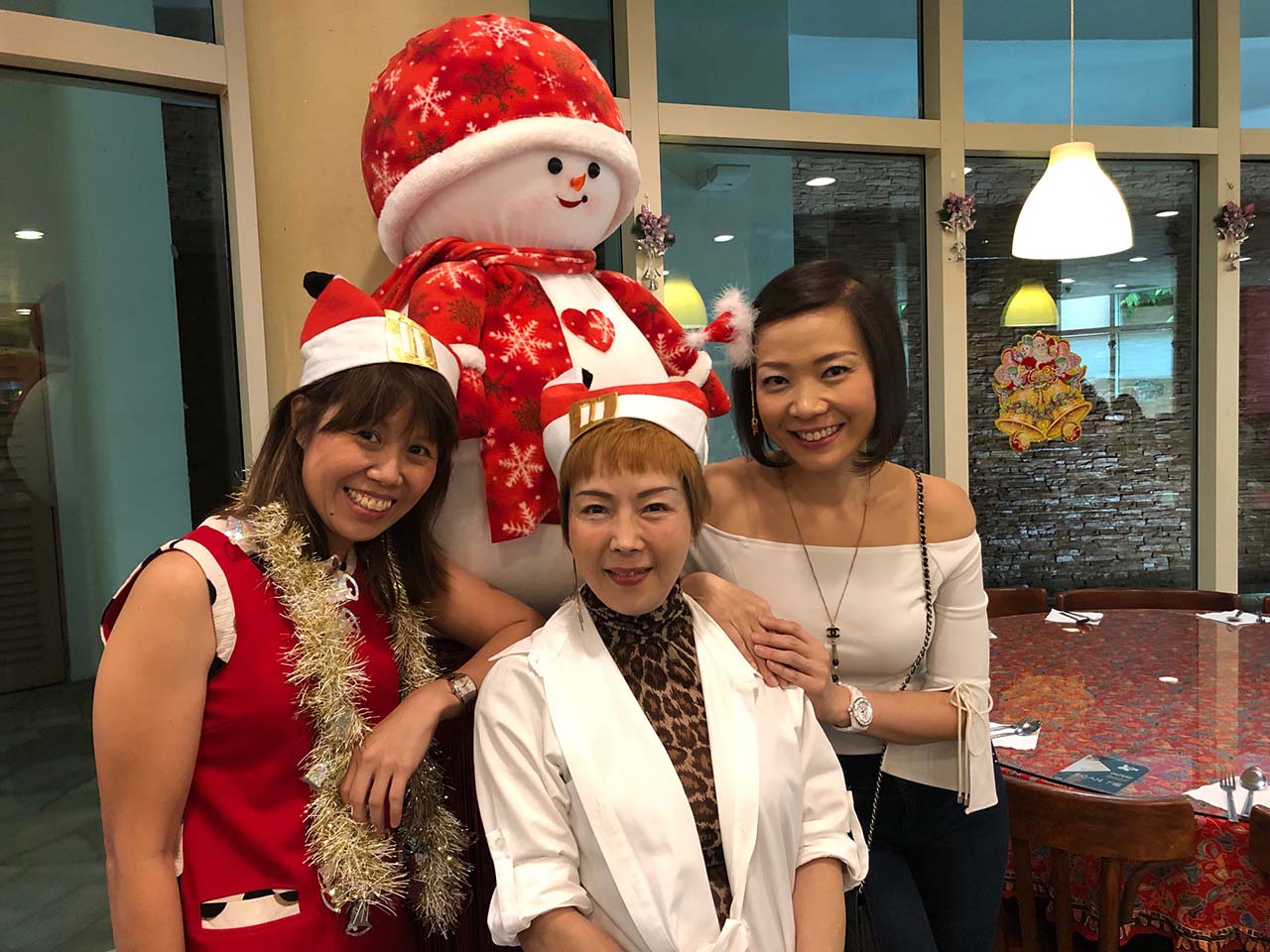 Christmas Funland 2017 @ Chilli Padi Nonya Cafe | Angie Lim, Jacky Zhang YingJun, Sophia Wang, Samanda, Wendy