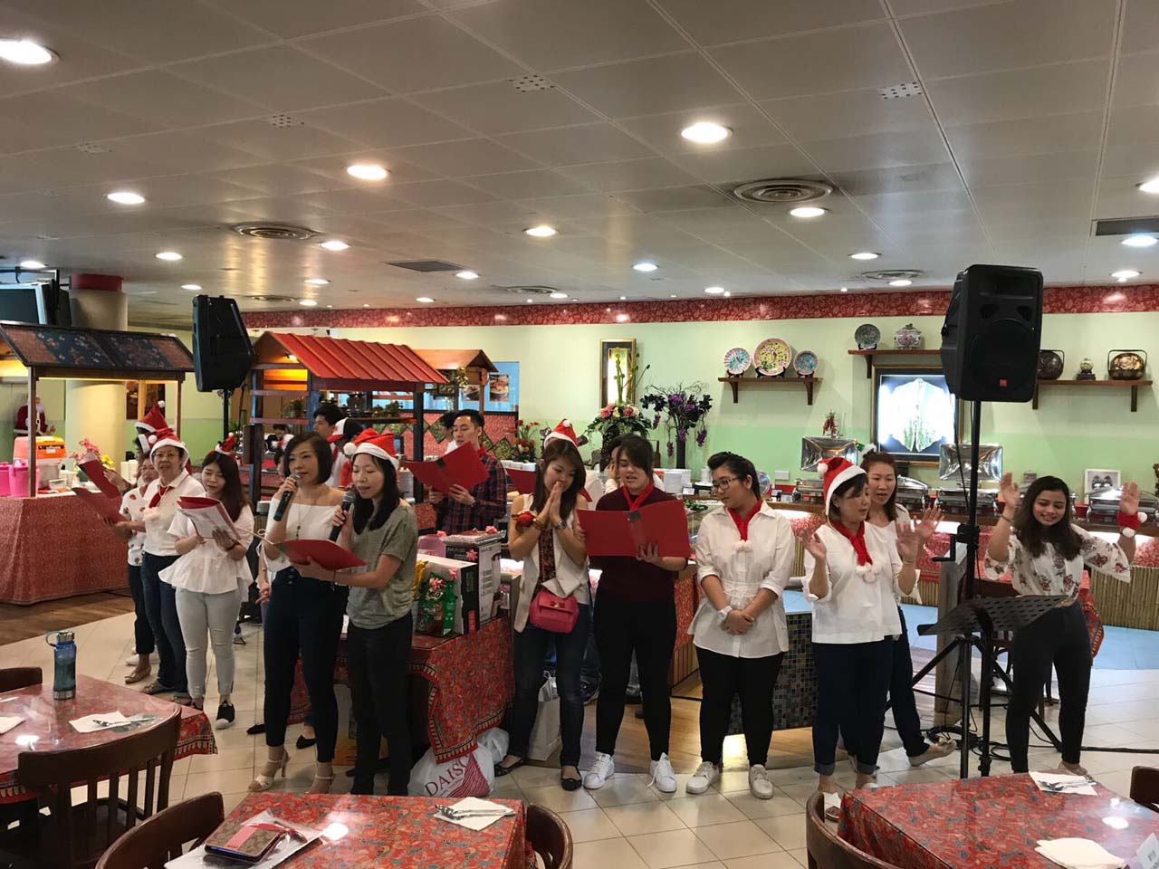 Christmas Funland 2017 @ Chilli Padi Nonya Cafe | Angie Lim, Jacky Zhang YingJun, Sophia Wang, Samanda, Wendy