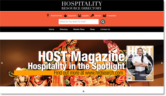 Hospitality Resource Directory Magazine Website